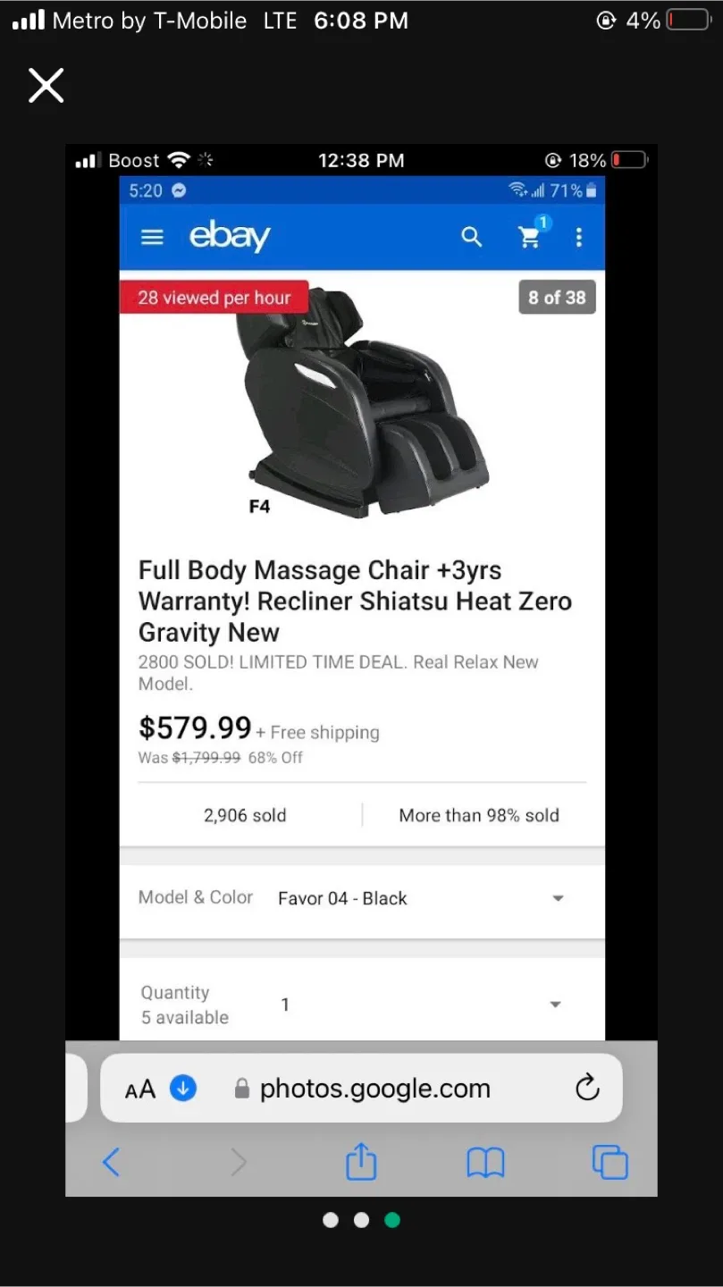 Real Relax Massage Chair - Full Body Shiatsu