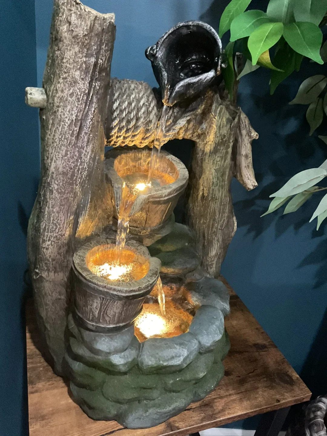 Indoor Water Fountain with LED Lights image indicator(4)