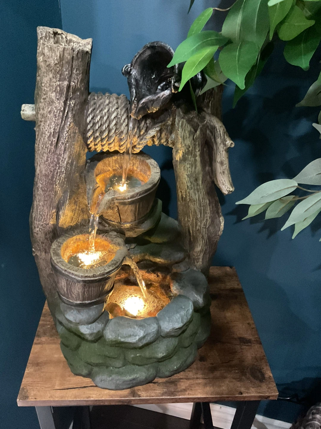 Indoor Water Fountain with LED Lights