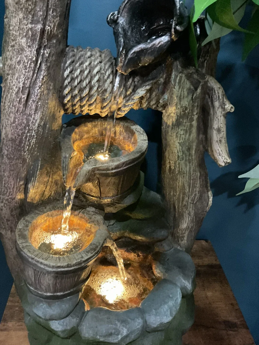 Indoor Water Fountain with LED Lights image indicator(5)