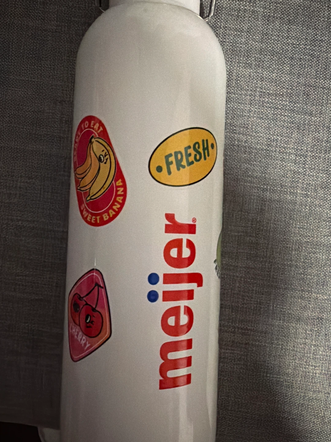 🥕Meijer White Water Bottle with Stickers - photo 2