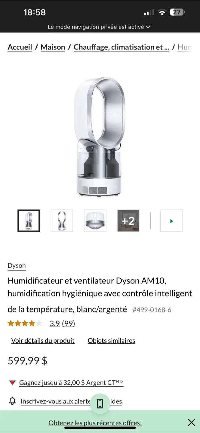 Dyson AM10 Humidifier & Fan image indicator(4)