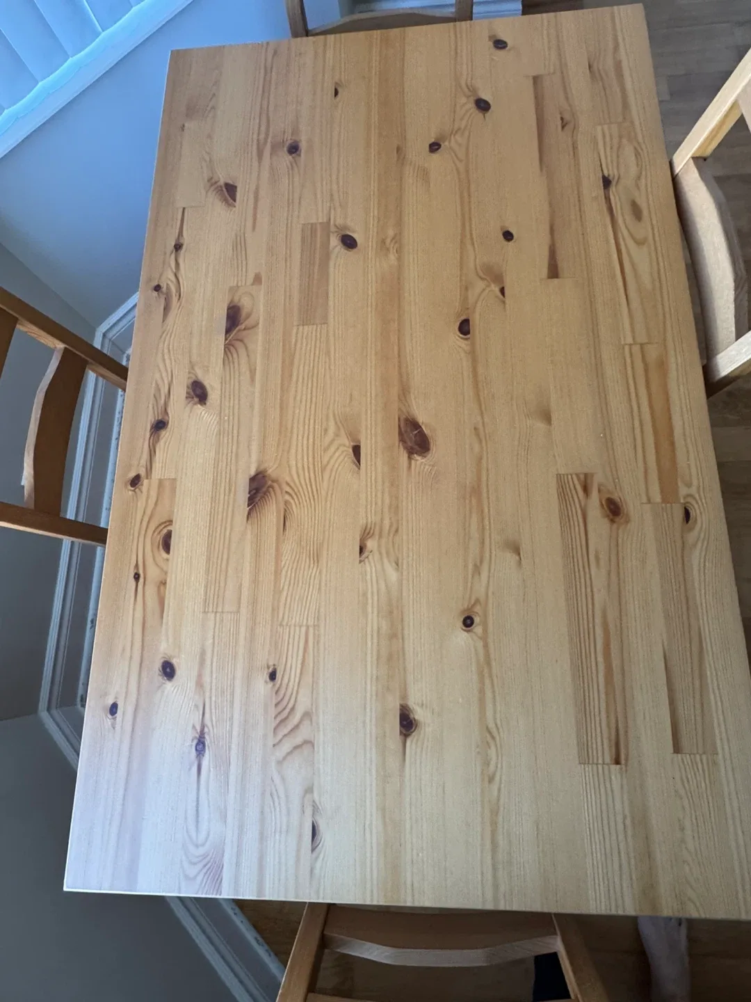 IKEA Solid Pine Dining Table with 4 Chairs image indicator(2)