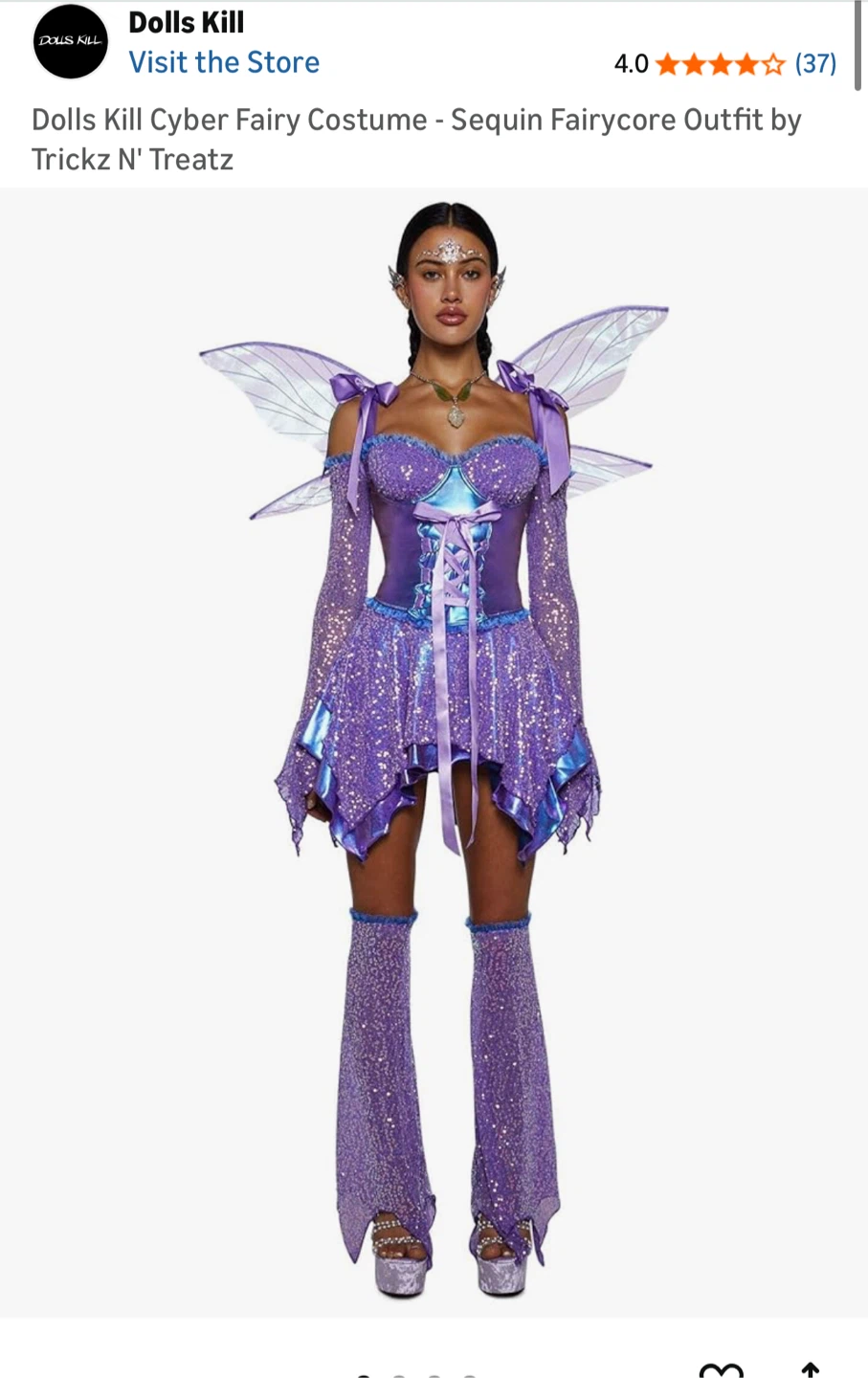 Dolls Kill Cyber Fairy Costume - Medium