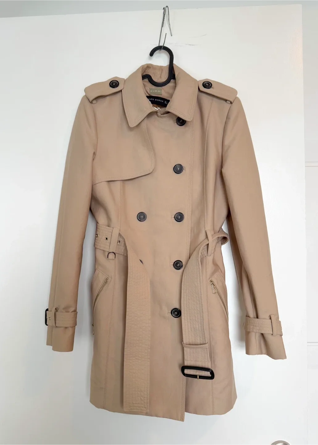Zara Trench Coat Beige colour