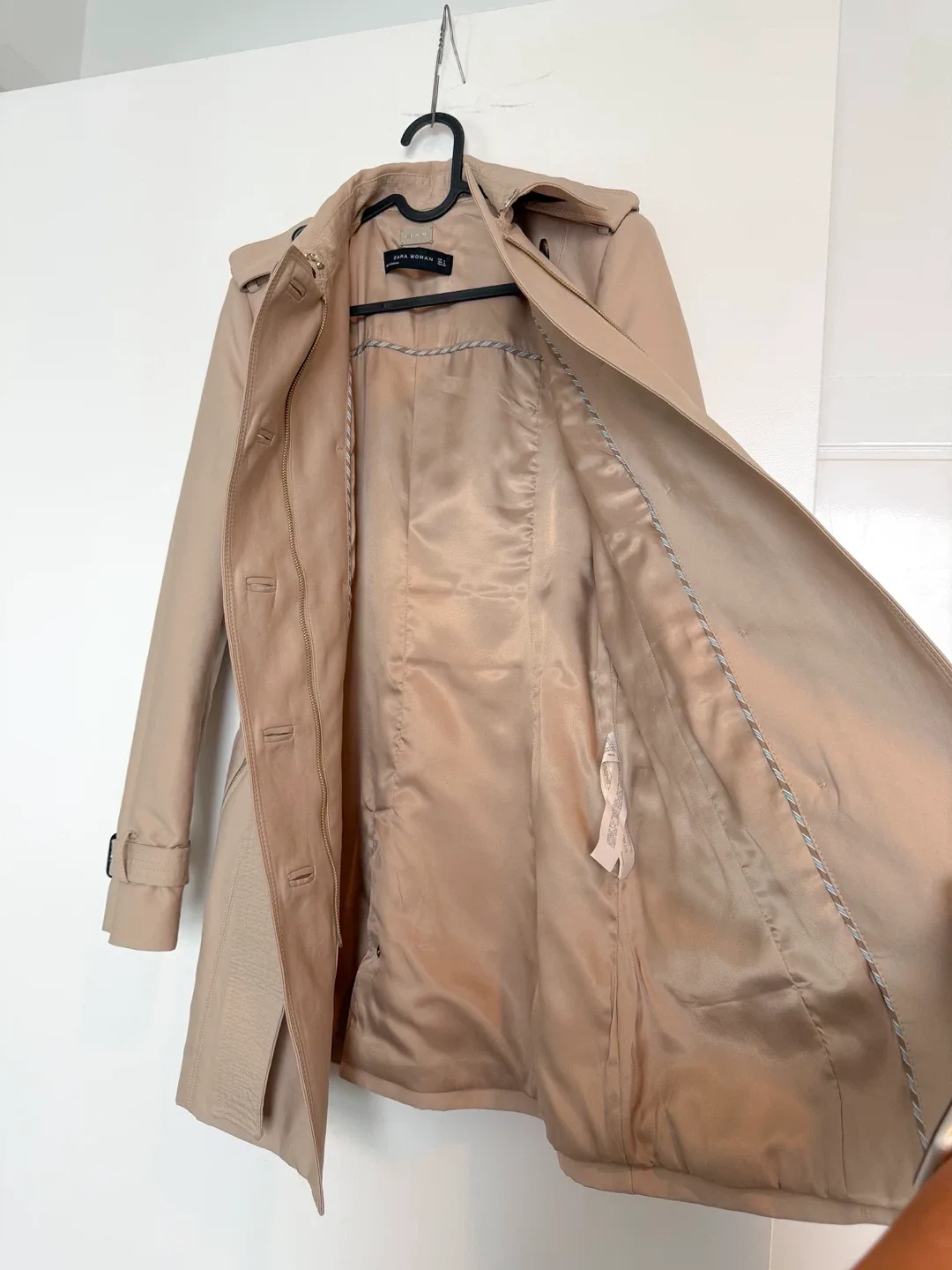 Zara Trench Coat Beige colour image indicator(7)