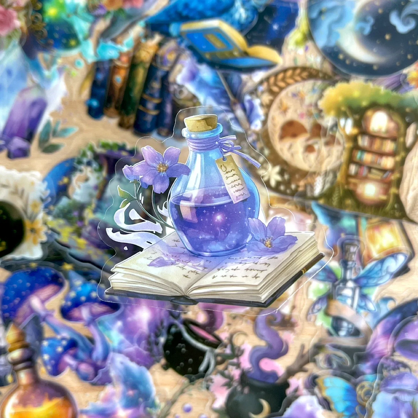 Pack of 50 Crystal Magic Transparent Stickers 🥕 image indicator(6)