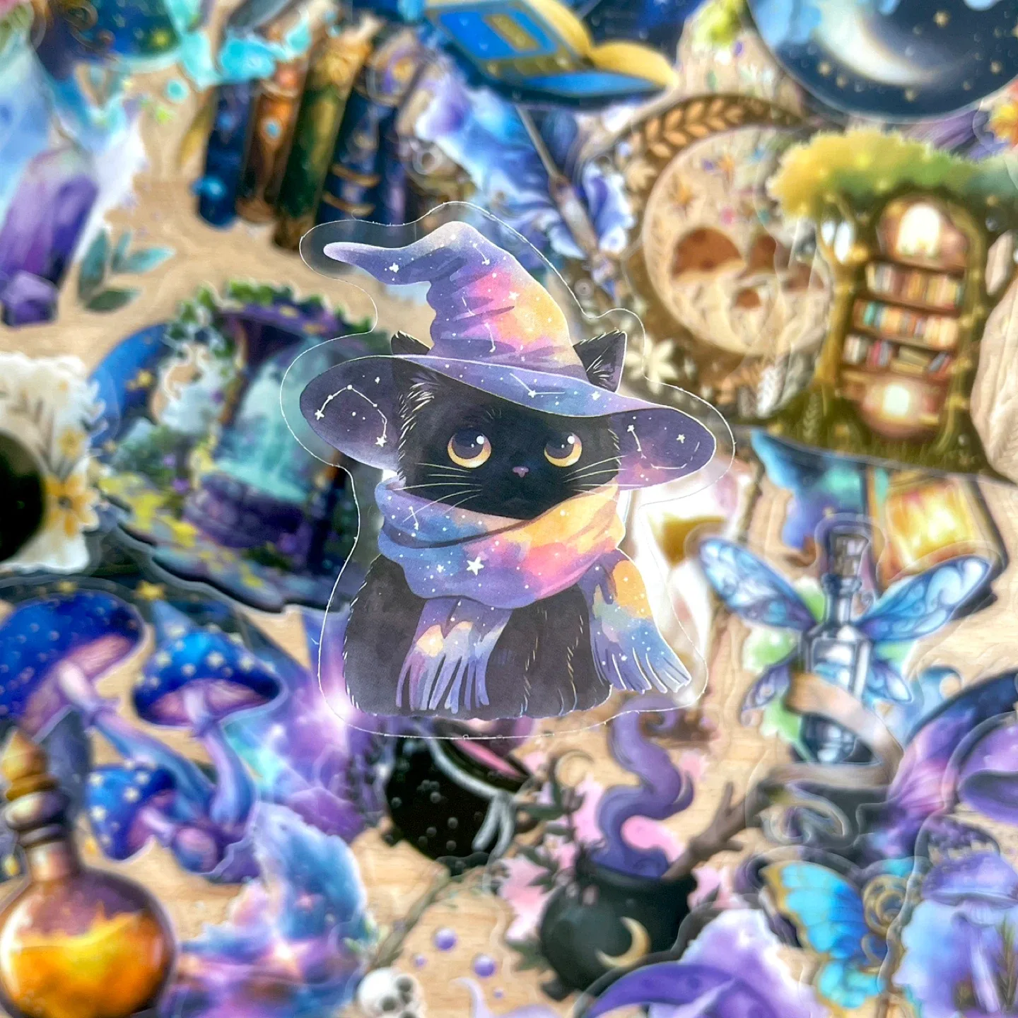 Pack of 50 Crystal Magic Transparent Stickers 🥕 image indicator(4)