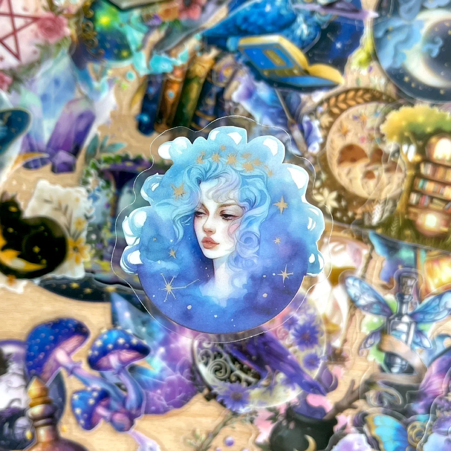 Pack of 50 Crystal Magic Transparent Stickers 🥕 image indicator(5)