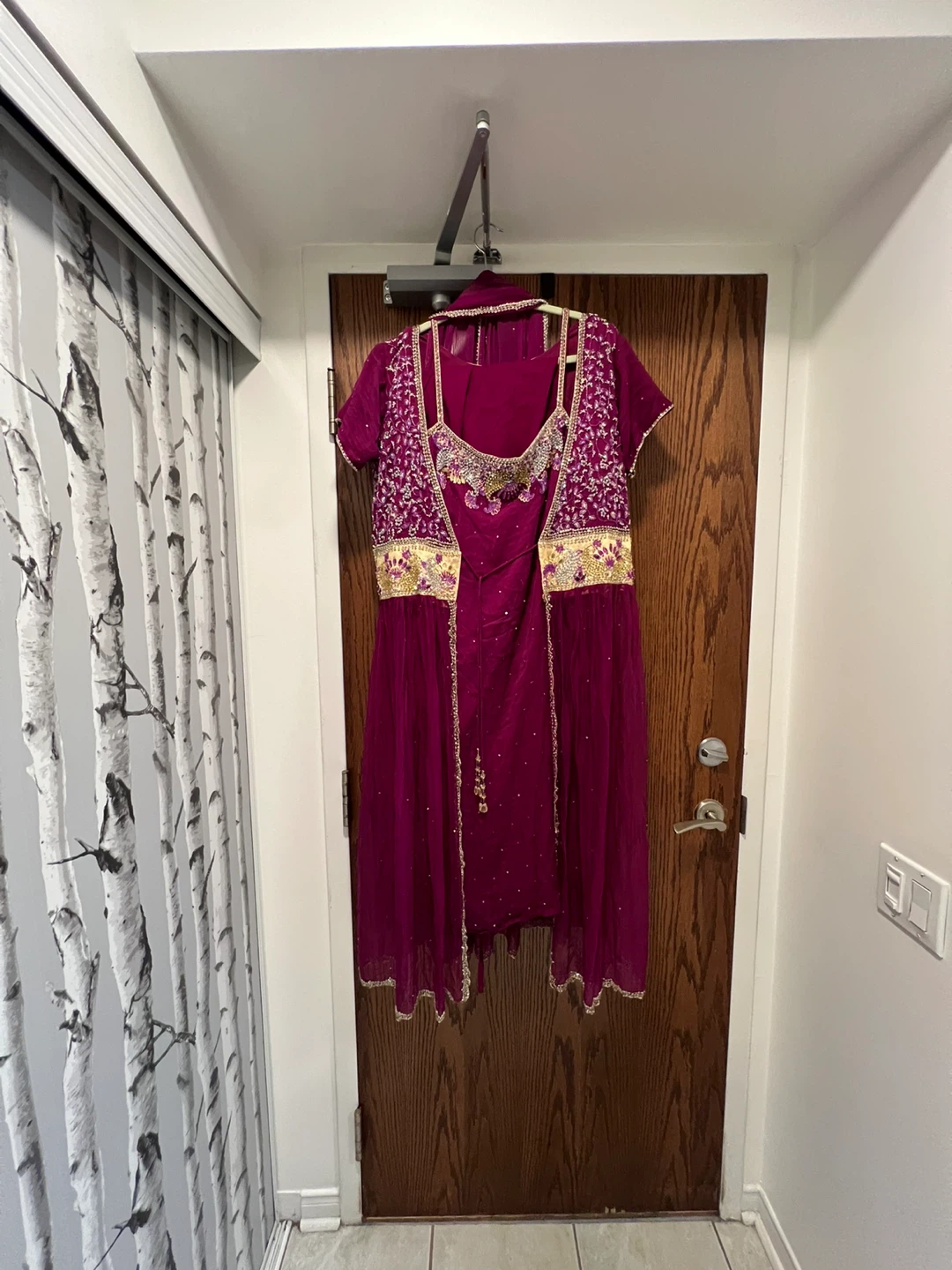 Stunningly Sequined Anarkali 4-pc Set XXL