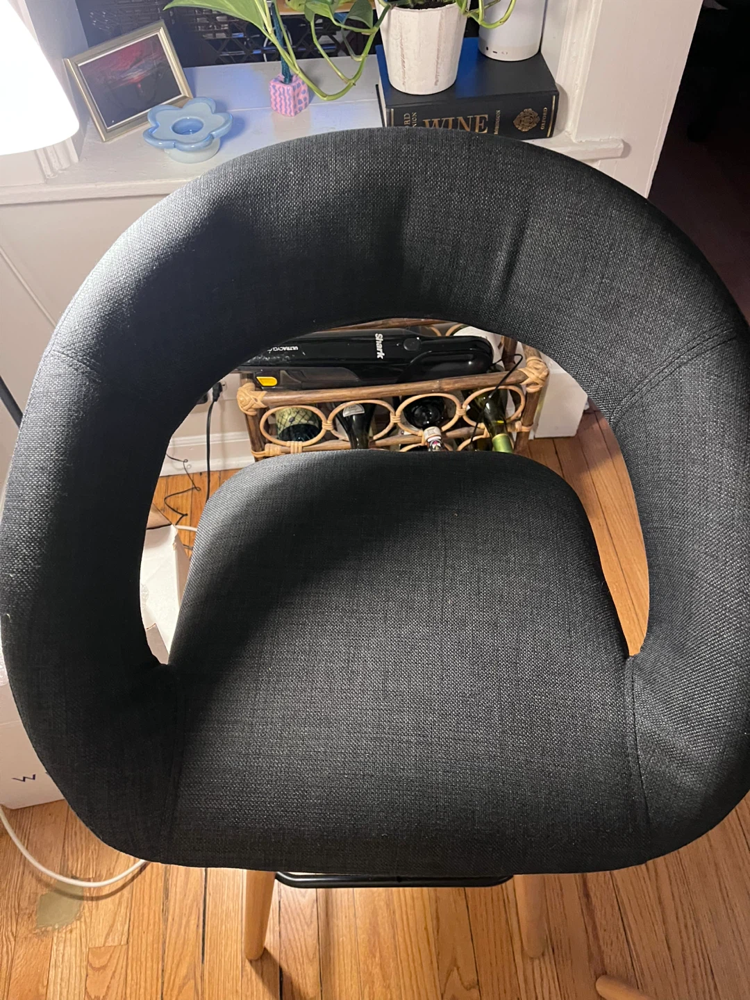 Set of 2 dark blue/grey Bar Stools - photo 5