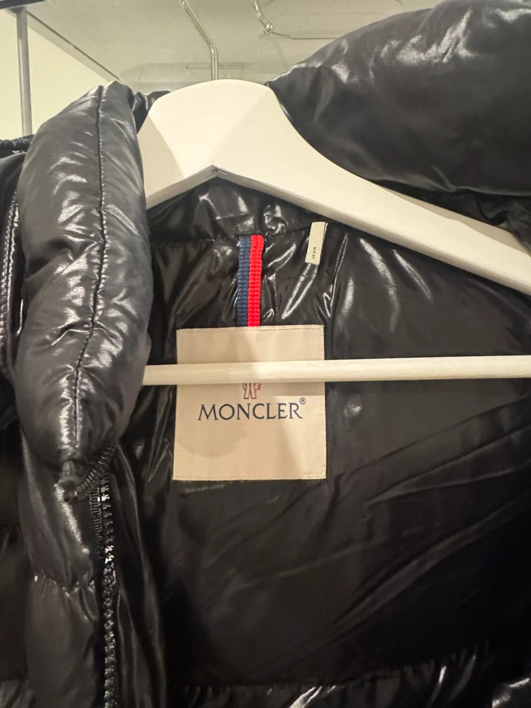 Moncler Black Down Puffer Coat Size 4 image indicator(4)