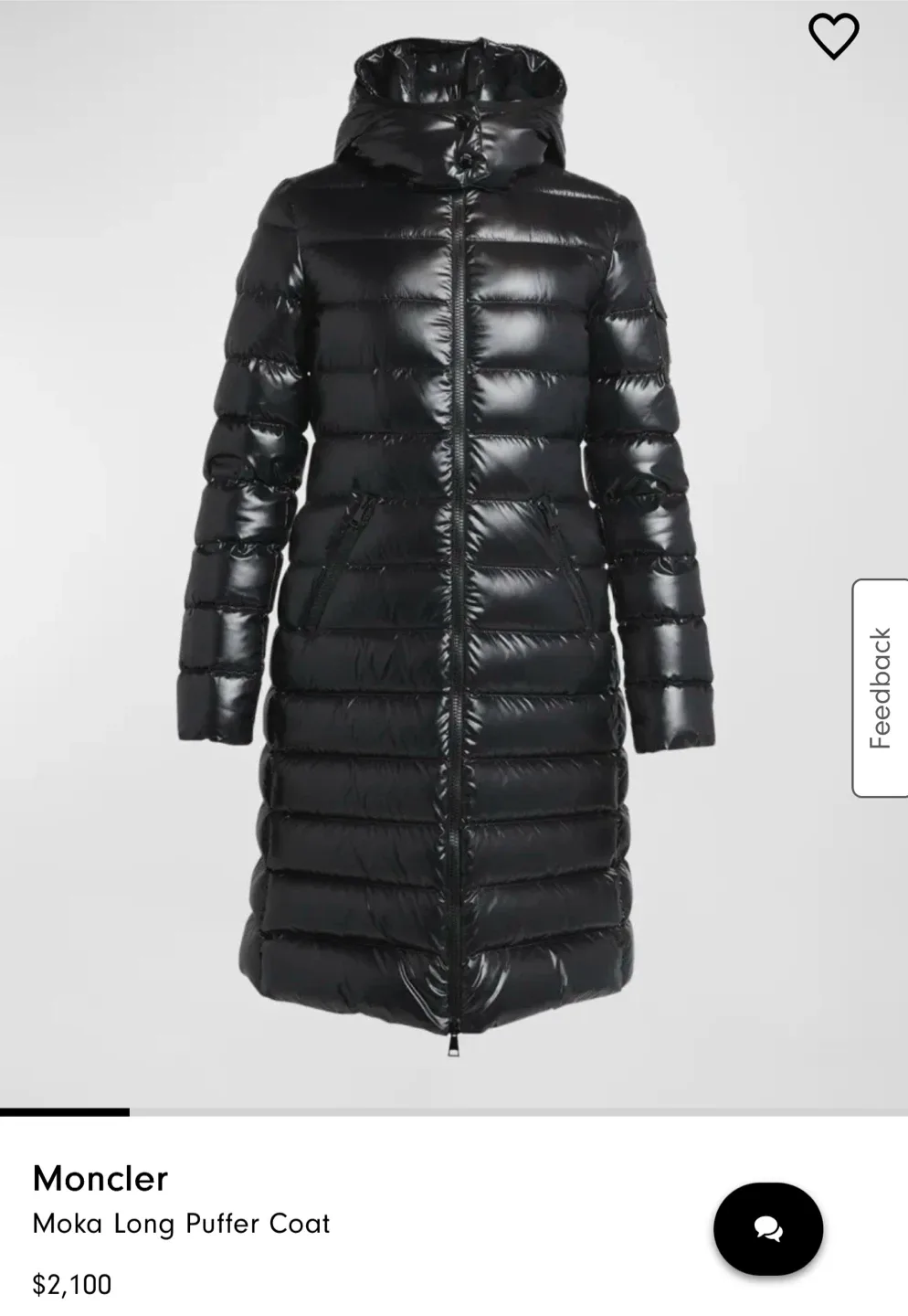 Moncler Black Down Puffer Coat Size 4 image indicator(7)
