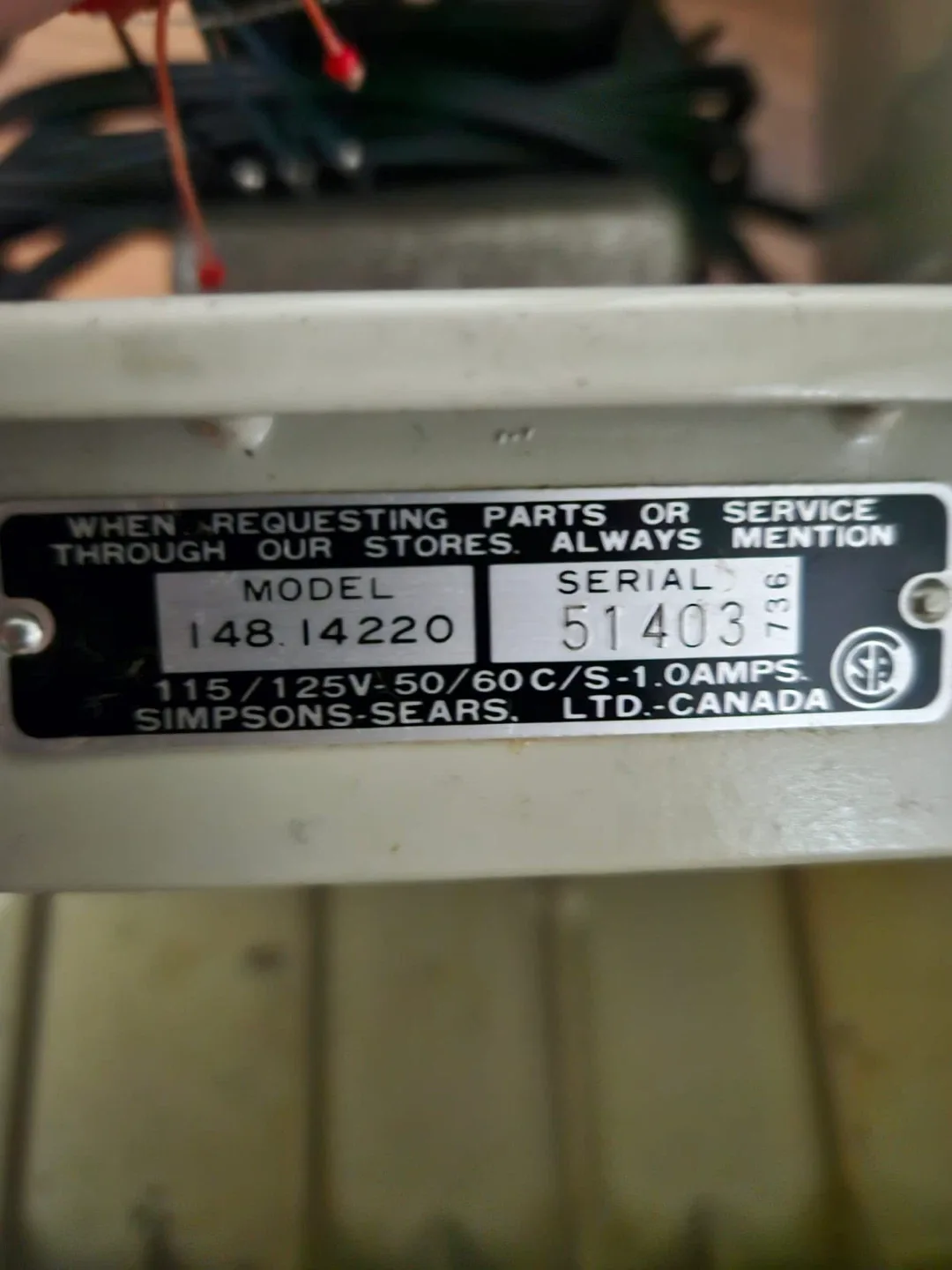 Sears Kenmore Sewing Machine image indicator(4)