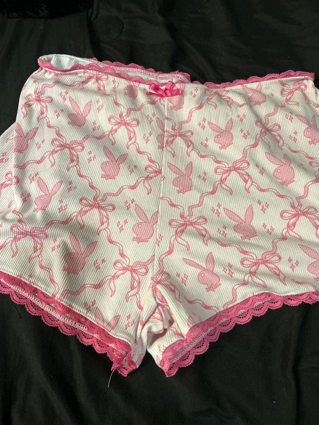 Playboy XL/TG Pink & White Lingerie Set image indicator(3)