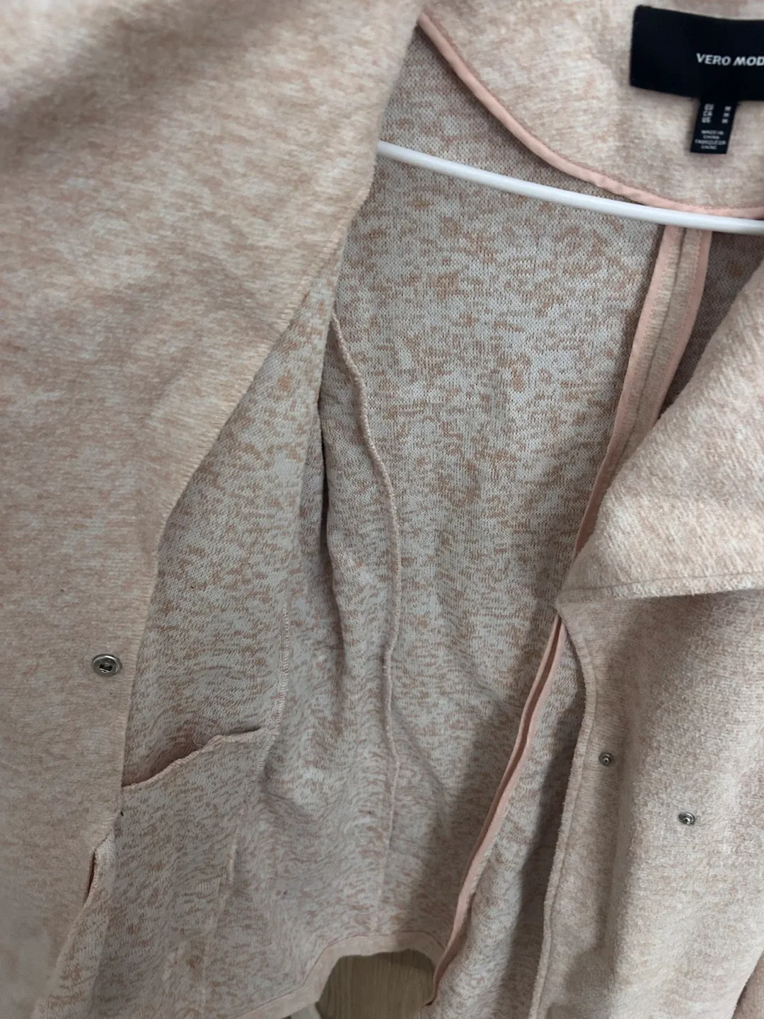 Vero Moda Light Pink Coat - Size M image indicator(6)