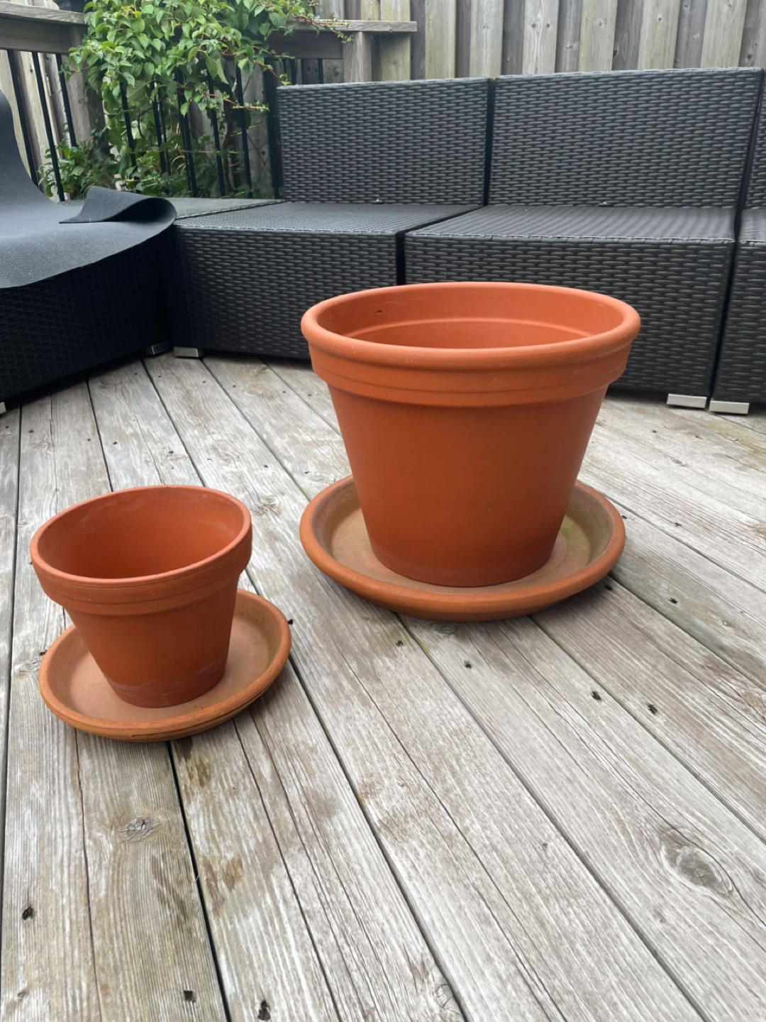 🥕Terracotta Clay Pots with Saucers