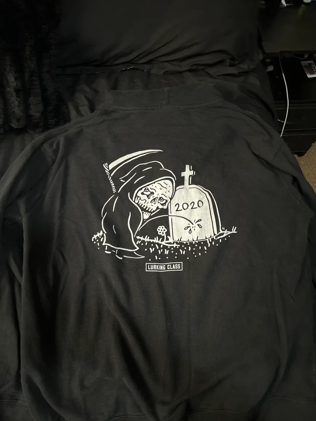 LURKING CLASS Black Hoodie image indicator(2)