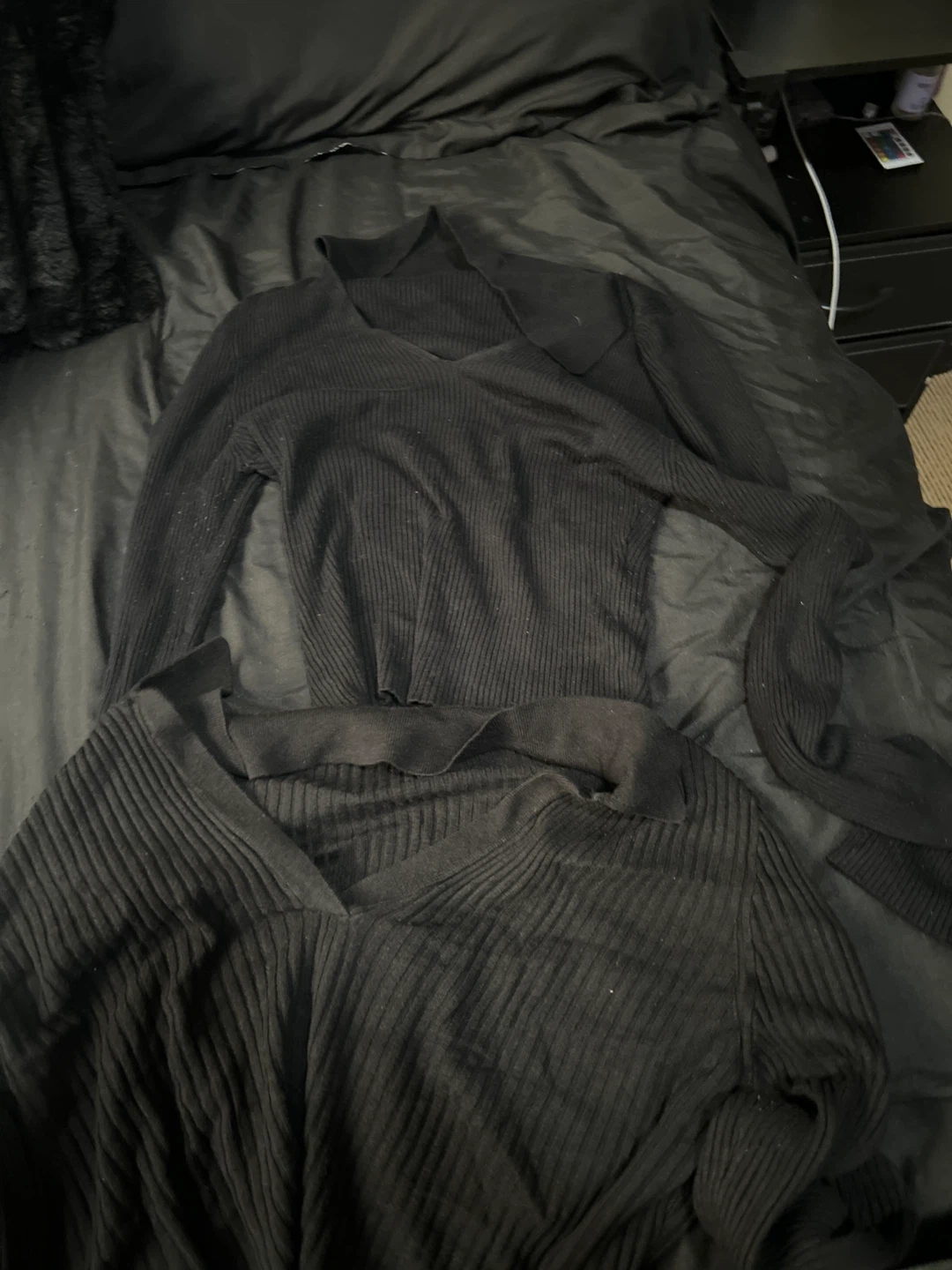 H&M Divided Black Knit Top - XL