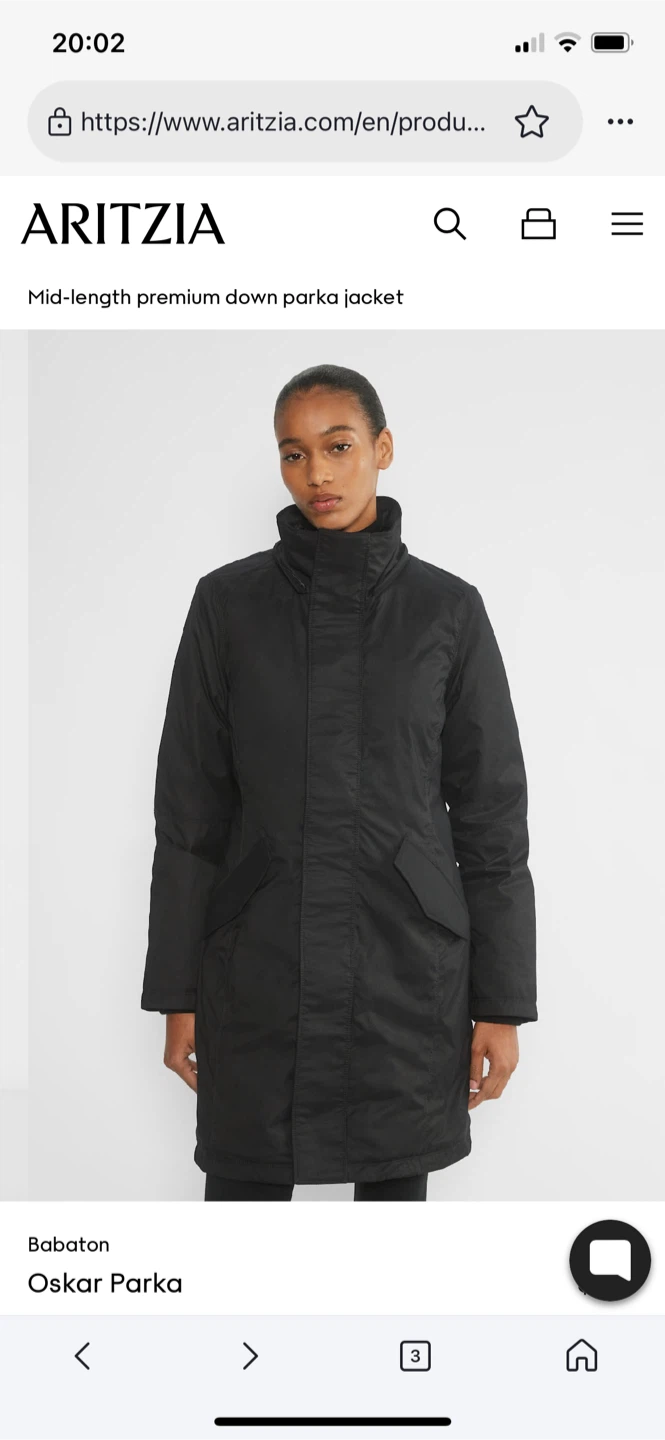 Babaton Oskar Parka - Size XS