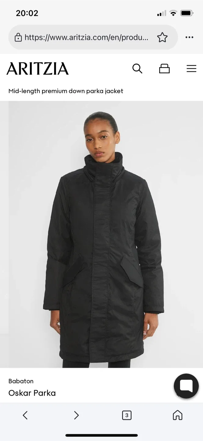 Babaton Oskar Parka - Size XS thumbnail