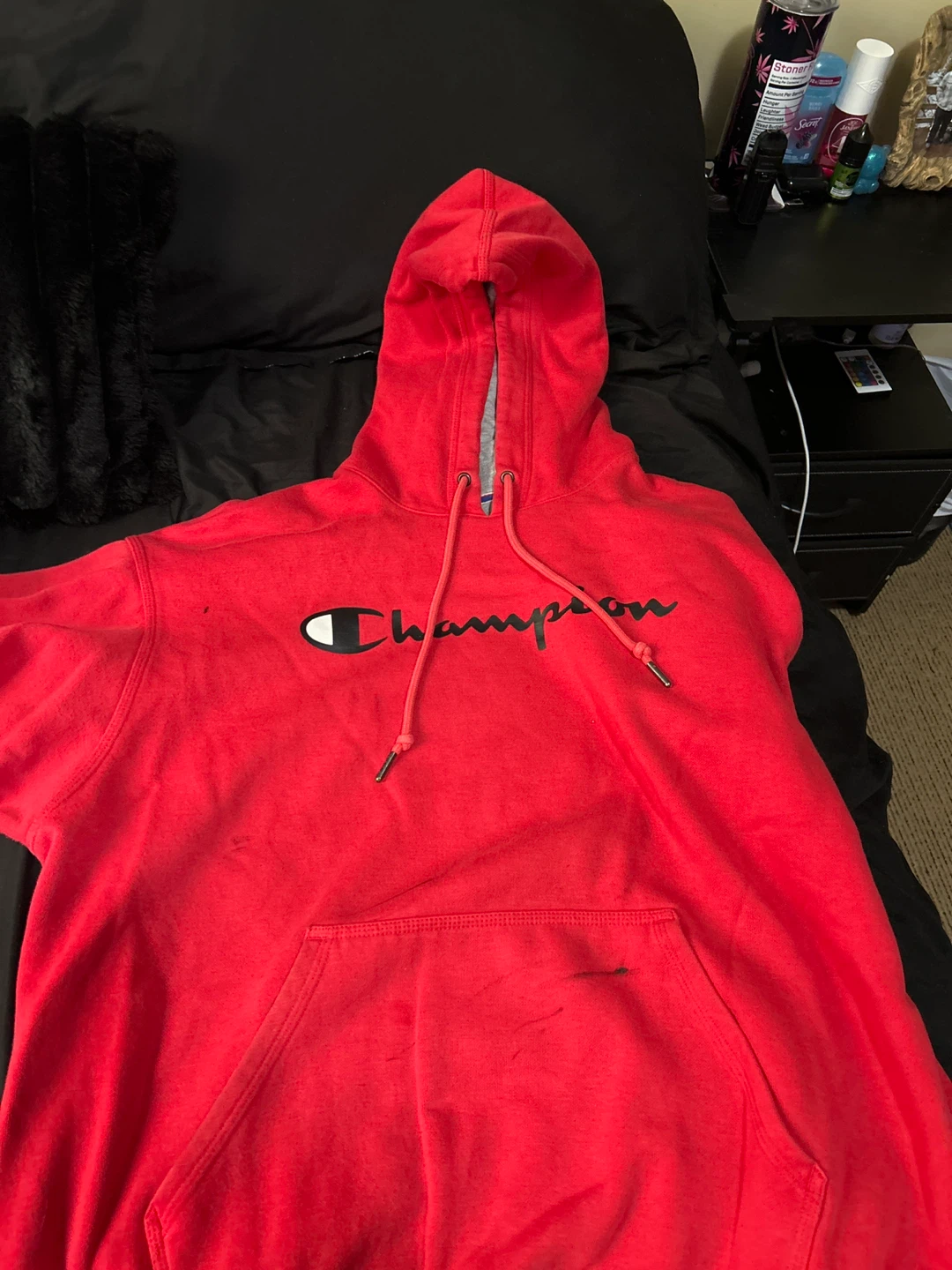 Champion Red Hoodie - Size L