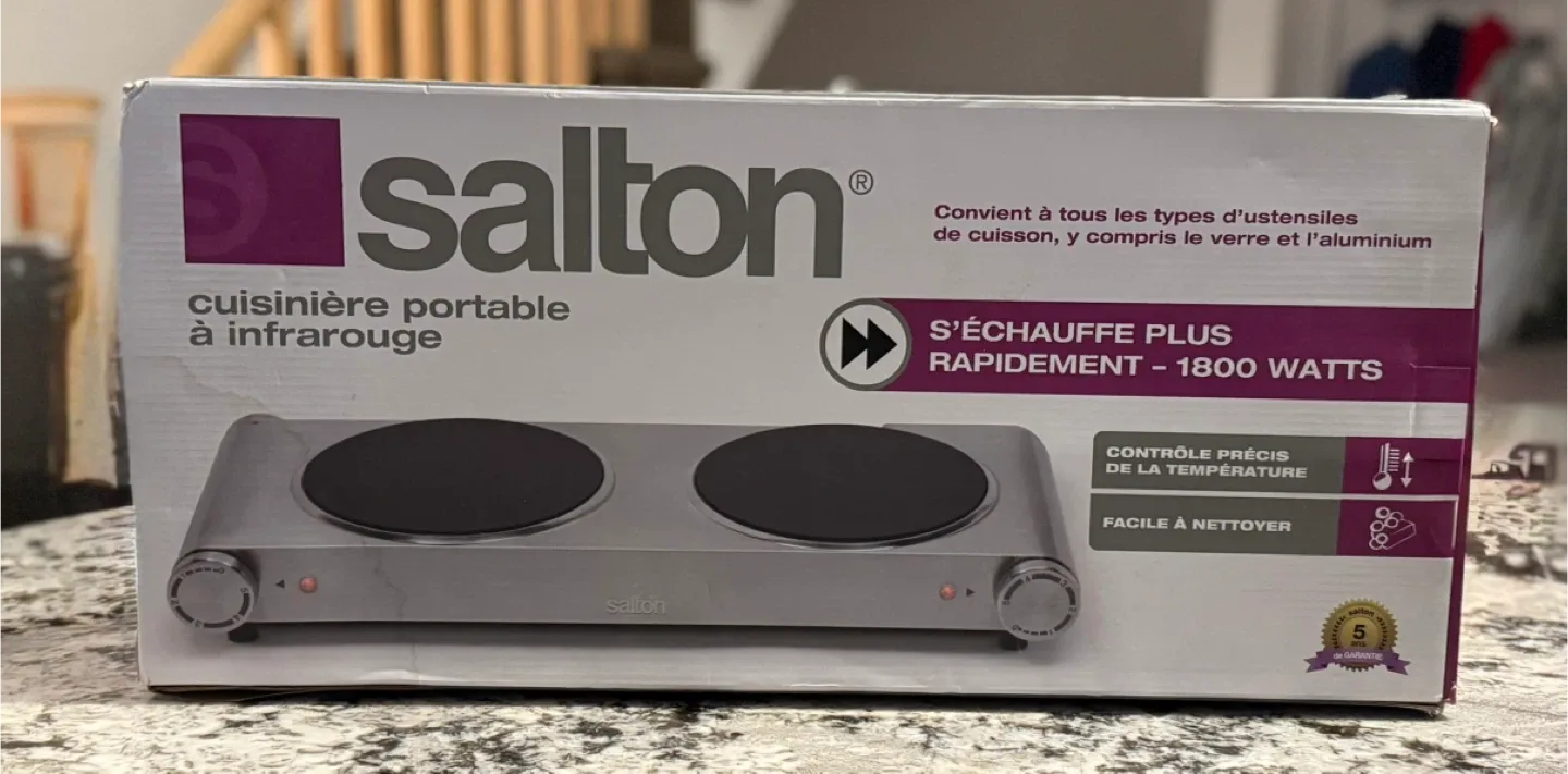 Salton Double Infrared Portable Cooktop image indicator(2)
