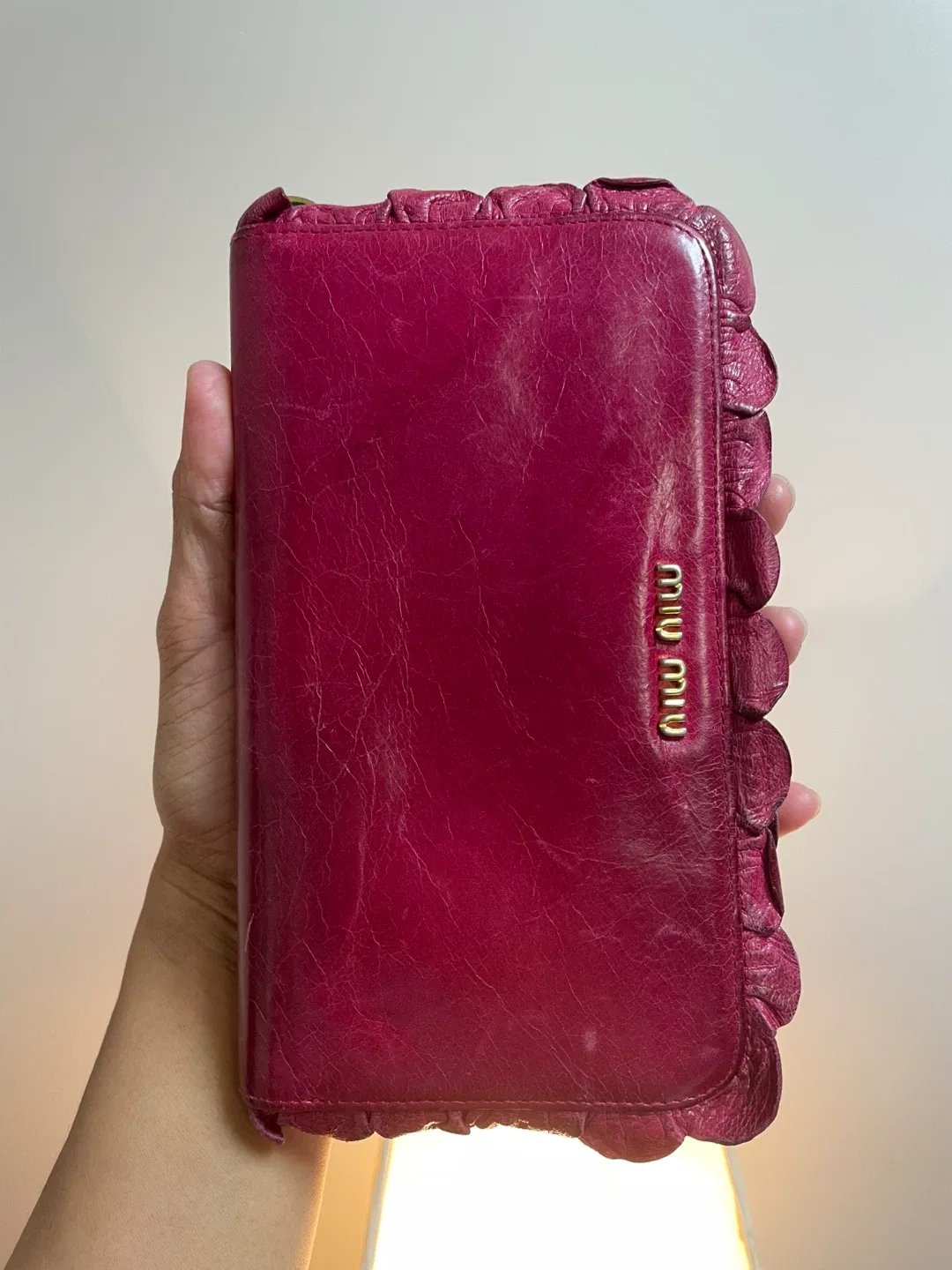 Miu Miu Pink Leather Wallet image indicator(2)