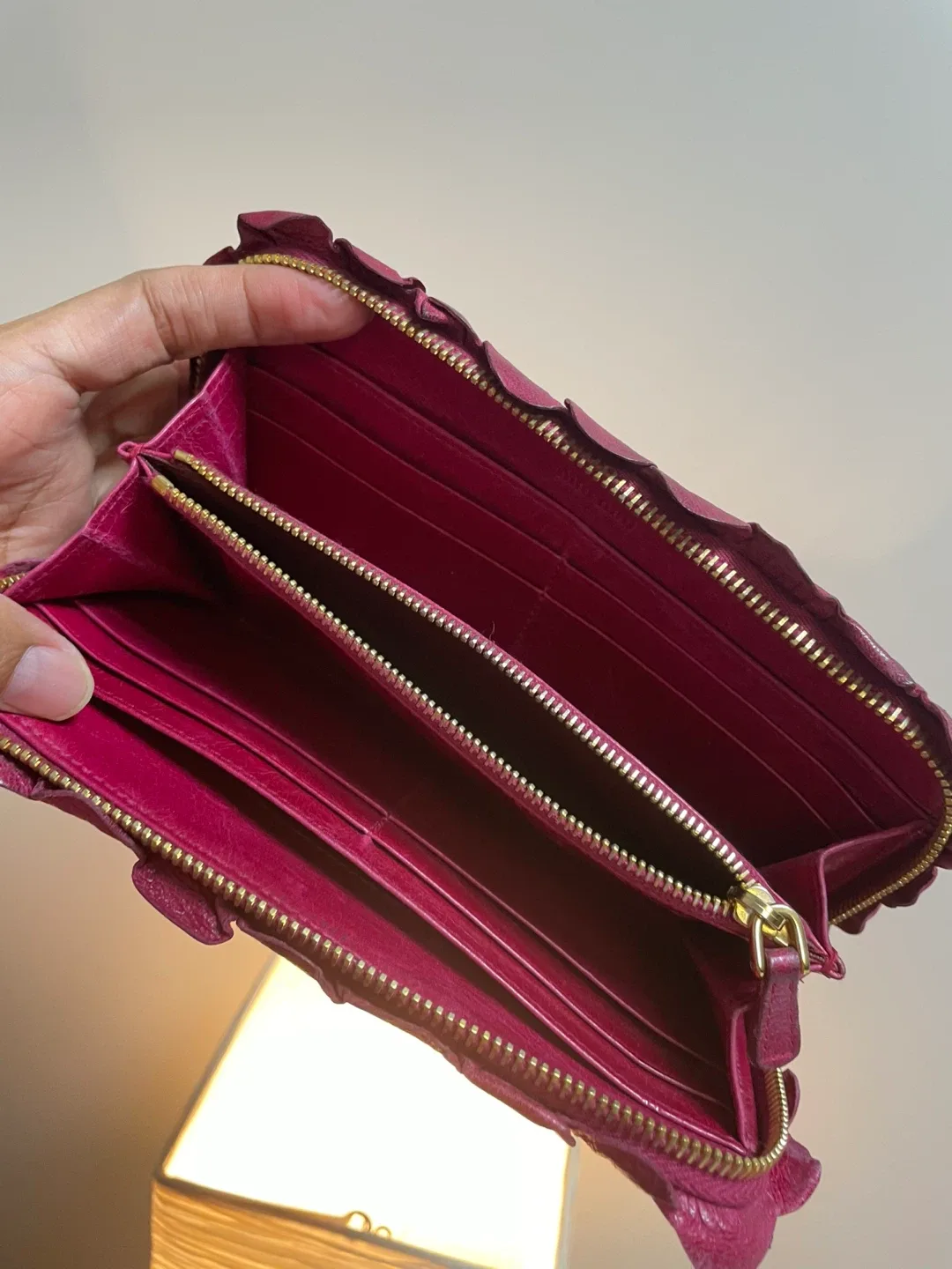 Miu Miu Pink Leather Wallet image indicator(6)