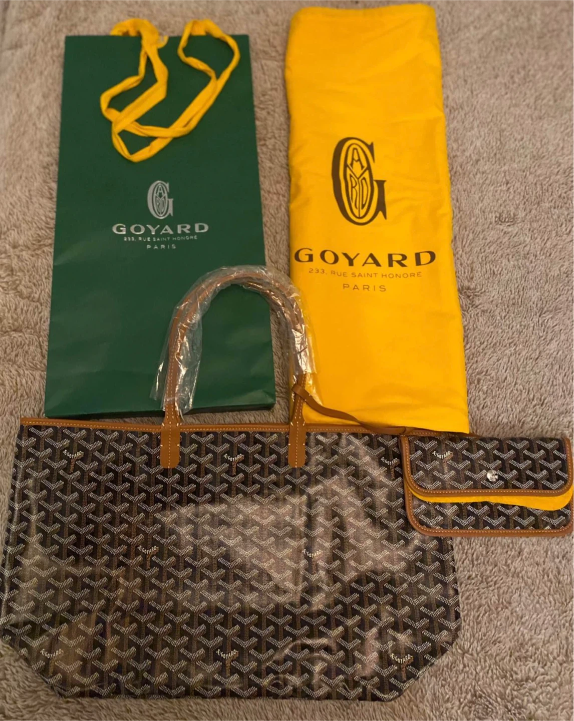 Goyard St. Louis Tote Bag with Pouch - Like New!