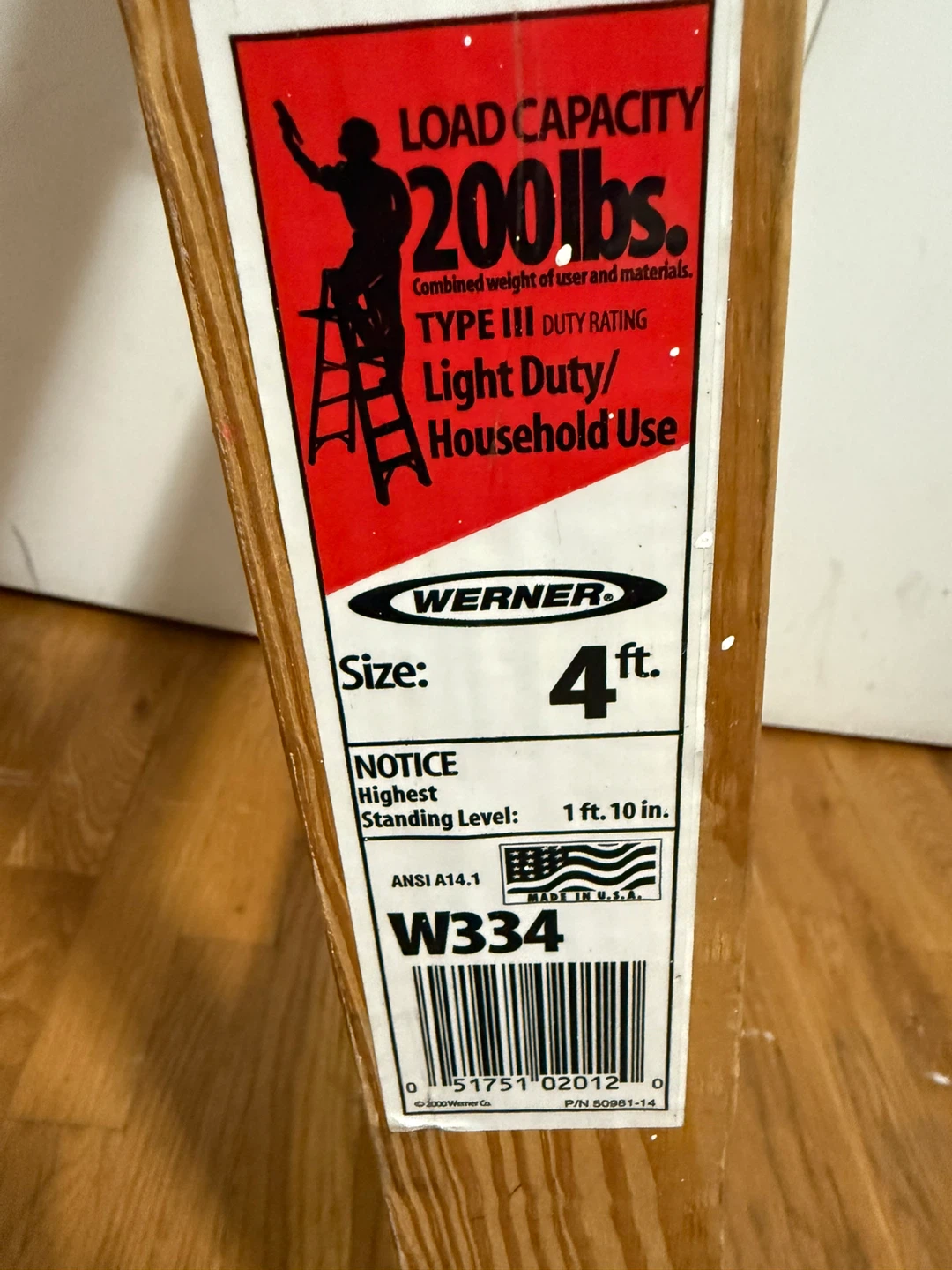 Werner W334 4ft Ladder - photo 4