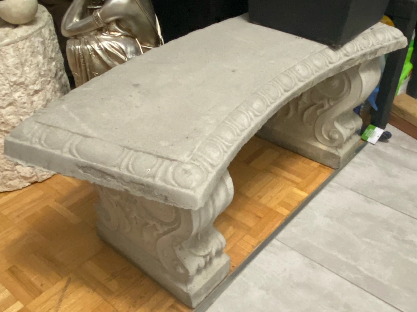 Stone Garden Bench
