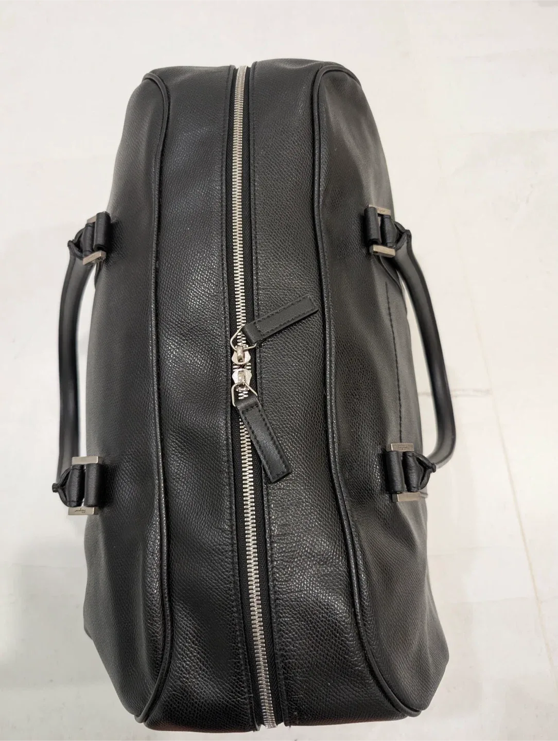 Salvatore Ferragamo Black Leather Duffle Bag image indicator(4)