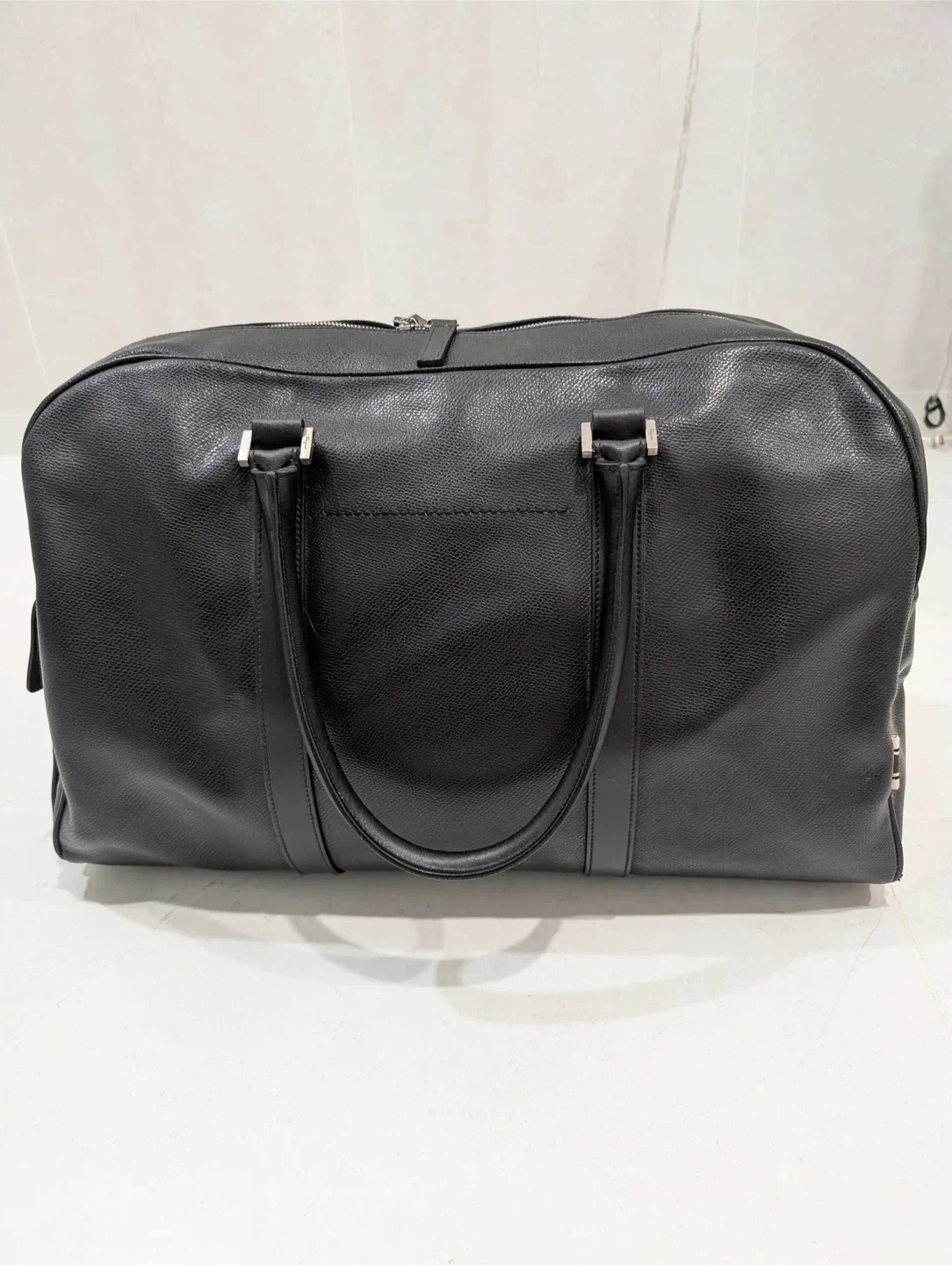 Salvatore Ferragamo Black Leather Duffle Bag thumbnail