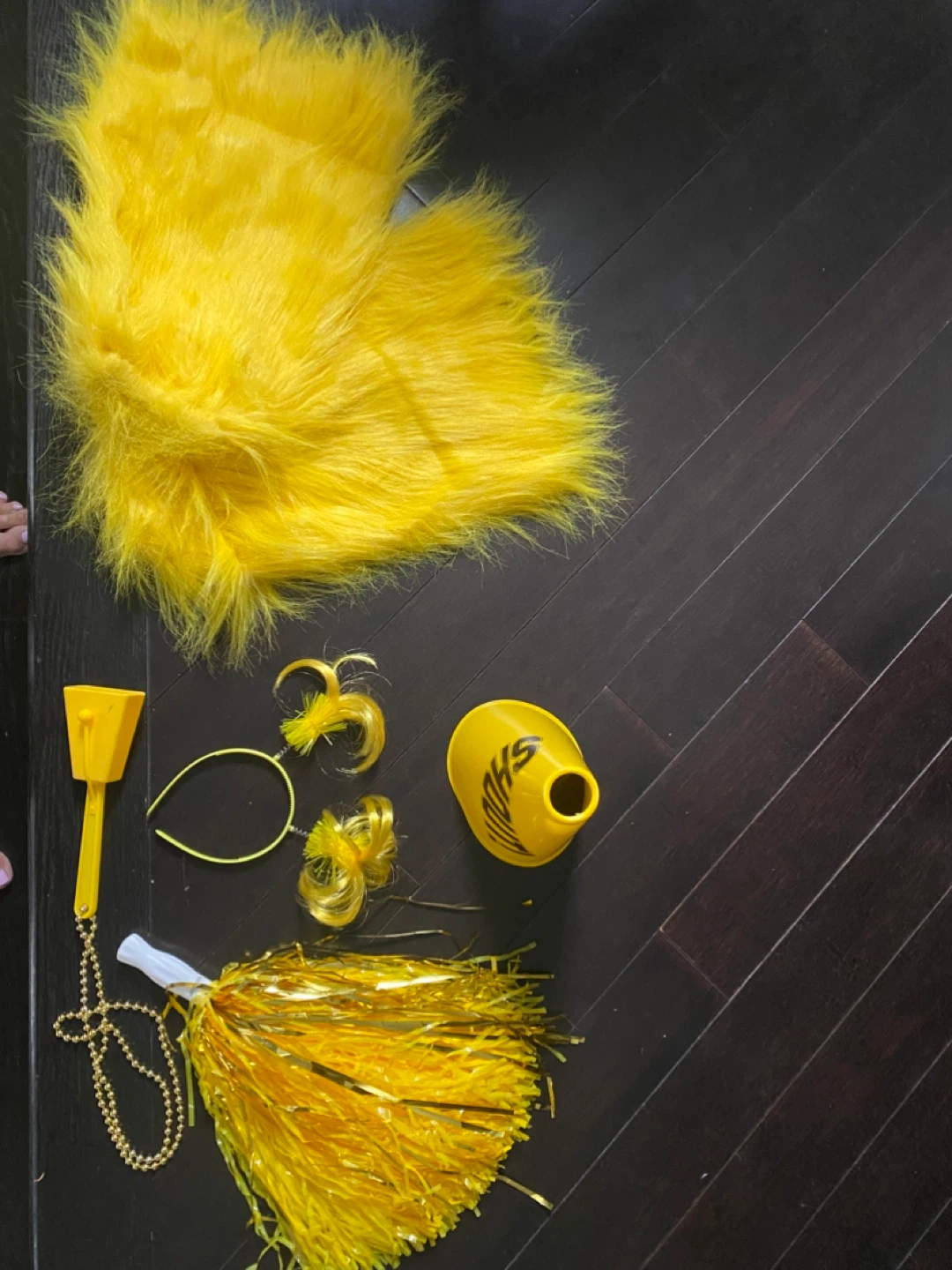 Yellow Cheerleading Set (Halloween or sports fan attire}