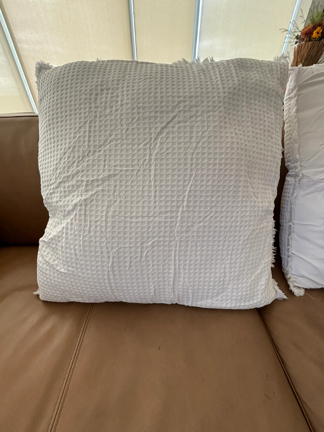 Bouclair White Decorative Throw Pillow