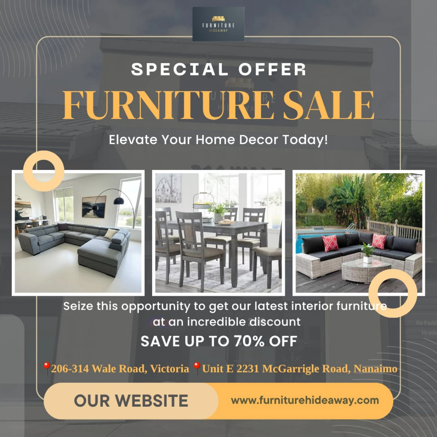 🛋️Furniture Sale Ends in 2 Days! Up to 70% OFF!