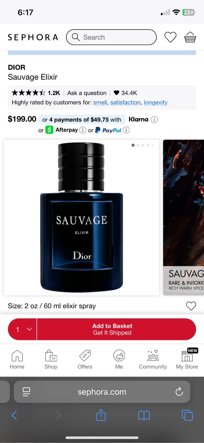Dior Sauvage Elixir Vaporisateur Spray image indicator(7)