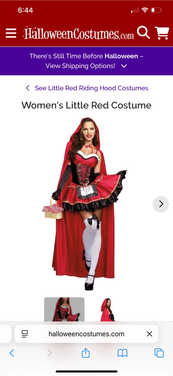 Women's Little Red Riding Hood Costume -Medium - photo 3