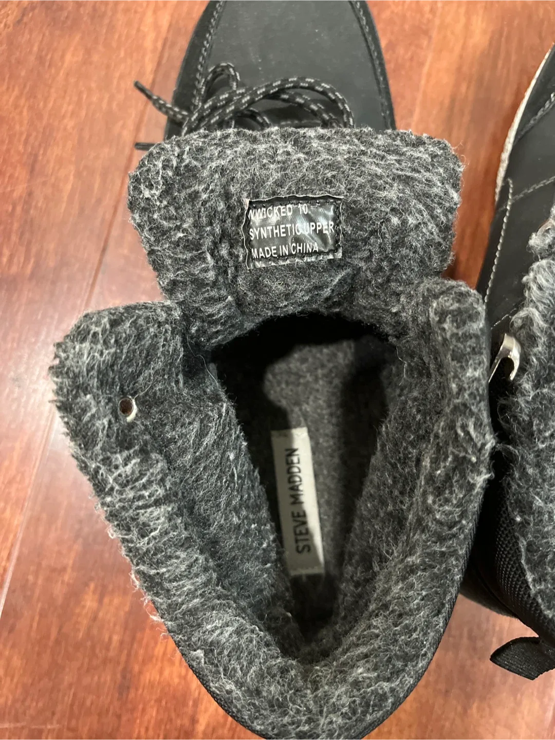 Steve Madden Black Synthetic Upper Boots image indicator(4)