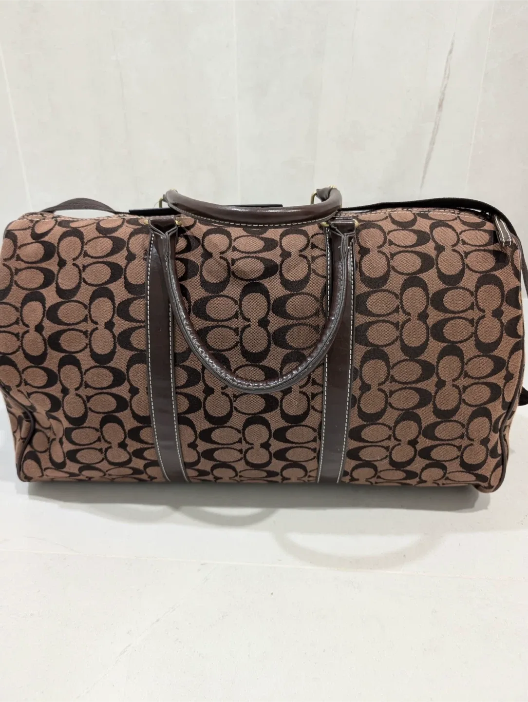 Coach Brown Signature Duffle Bag thumbnail