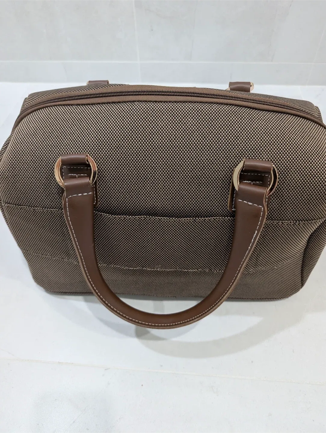 London Fog Brown Duffle Bag image indicator(3)
