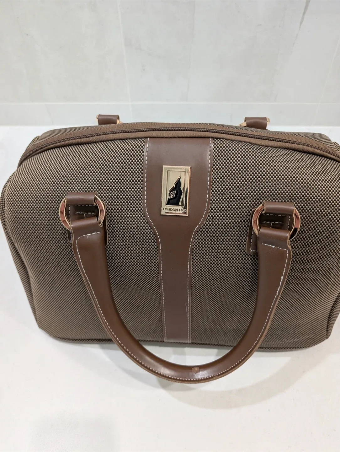 London Fog Brown Duffle Bag thumbnail