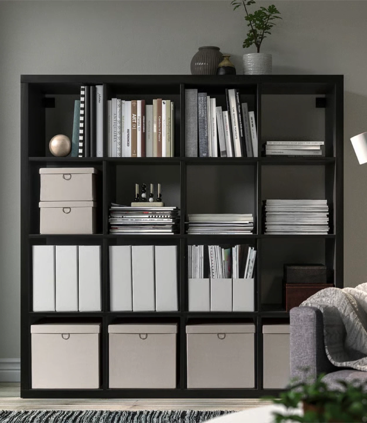 IKEA Kallax Shelf Unit - Black-Brown - photo 2