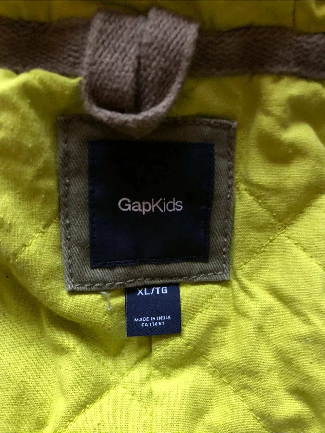 Gap Kids Olive Green Jacket XL image indicator(2)