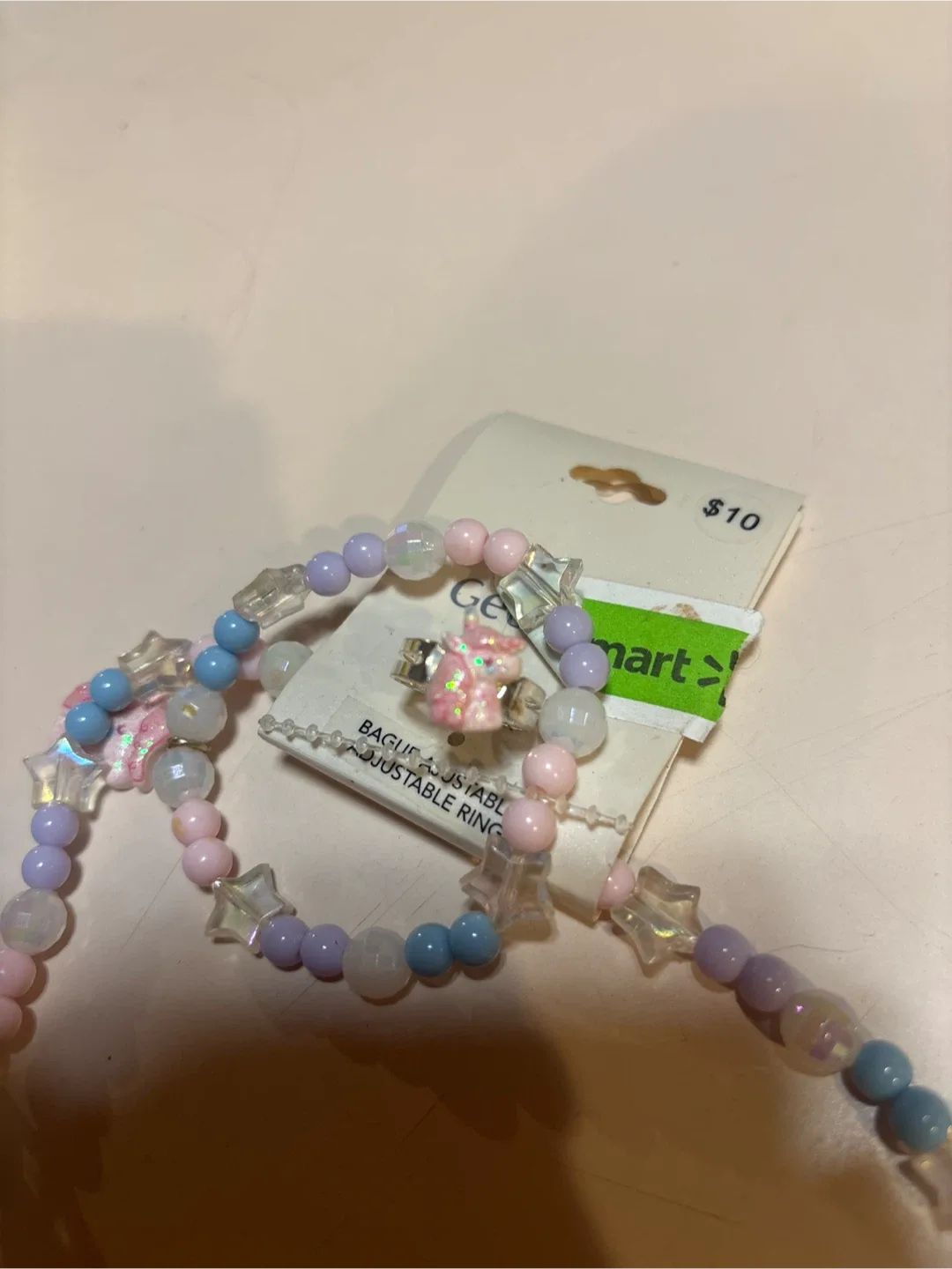 George Charm Necklace & Beaded Necklace and Ring Set image indicator(2)