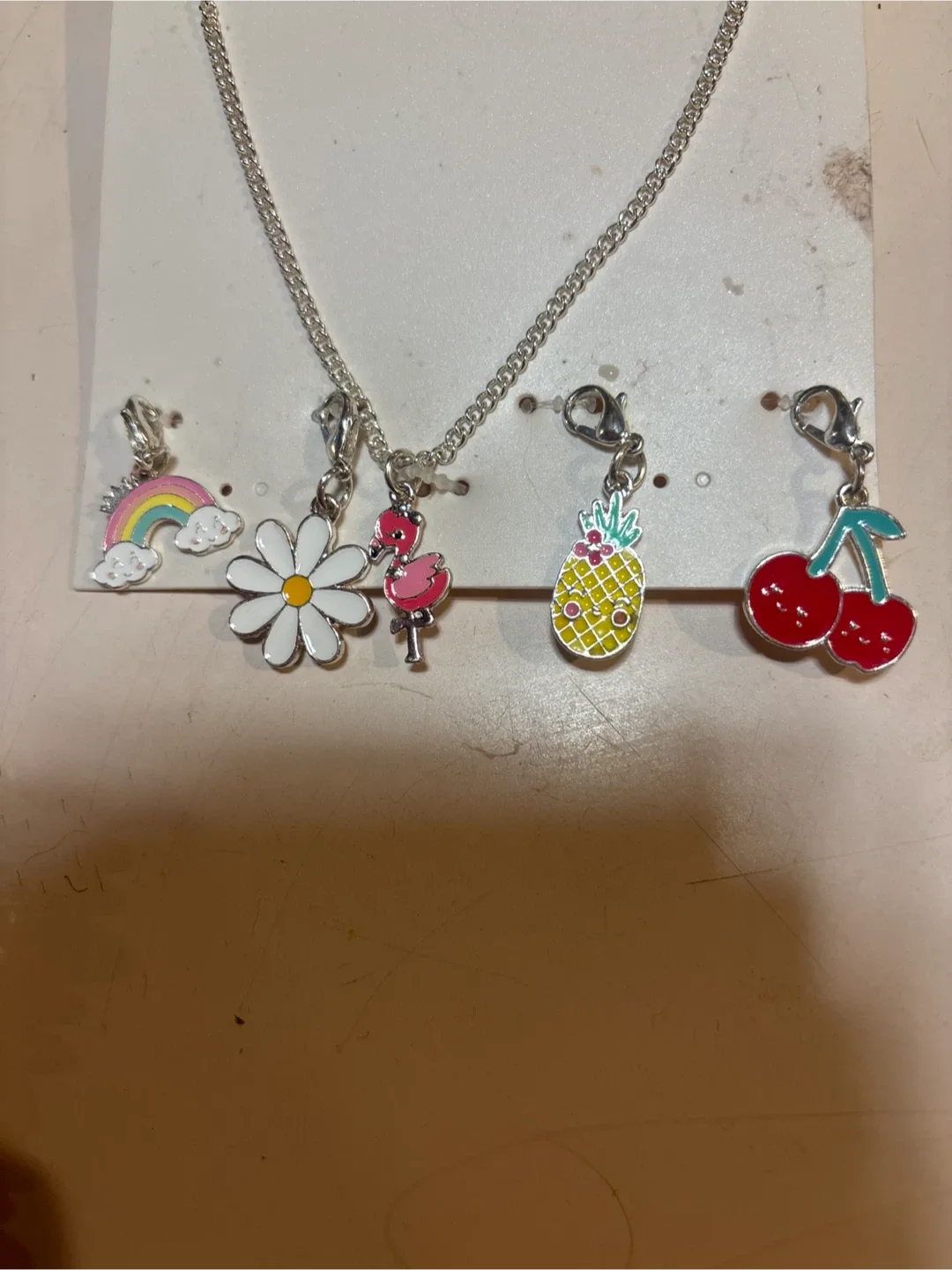 George Charm Necklace & Beaded Necklace and Ring Set image indicator(3)