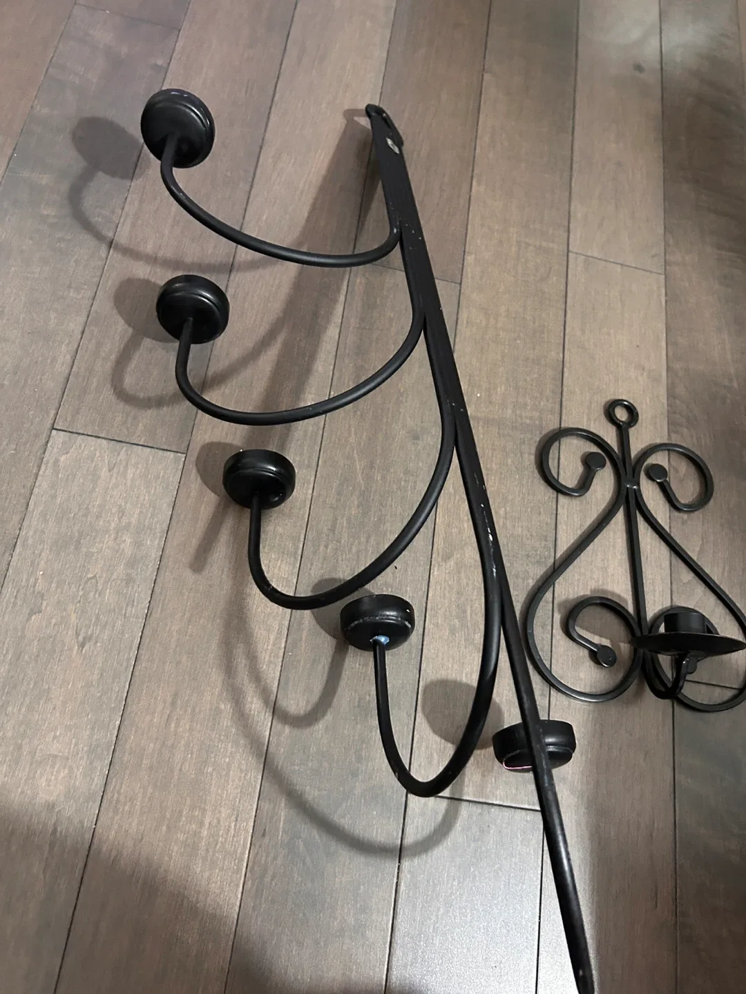Black Metal Candle Holders - Set of 2 thumbnail