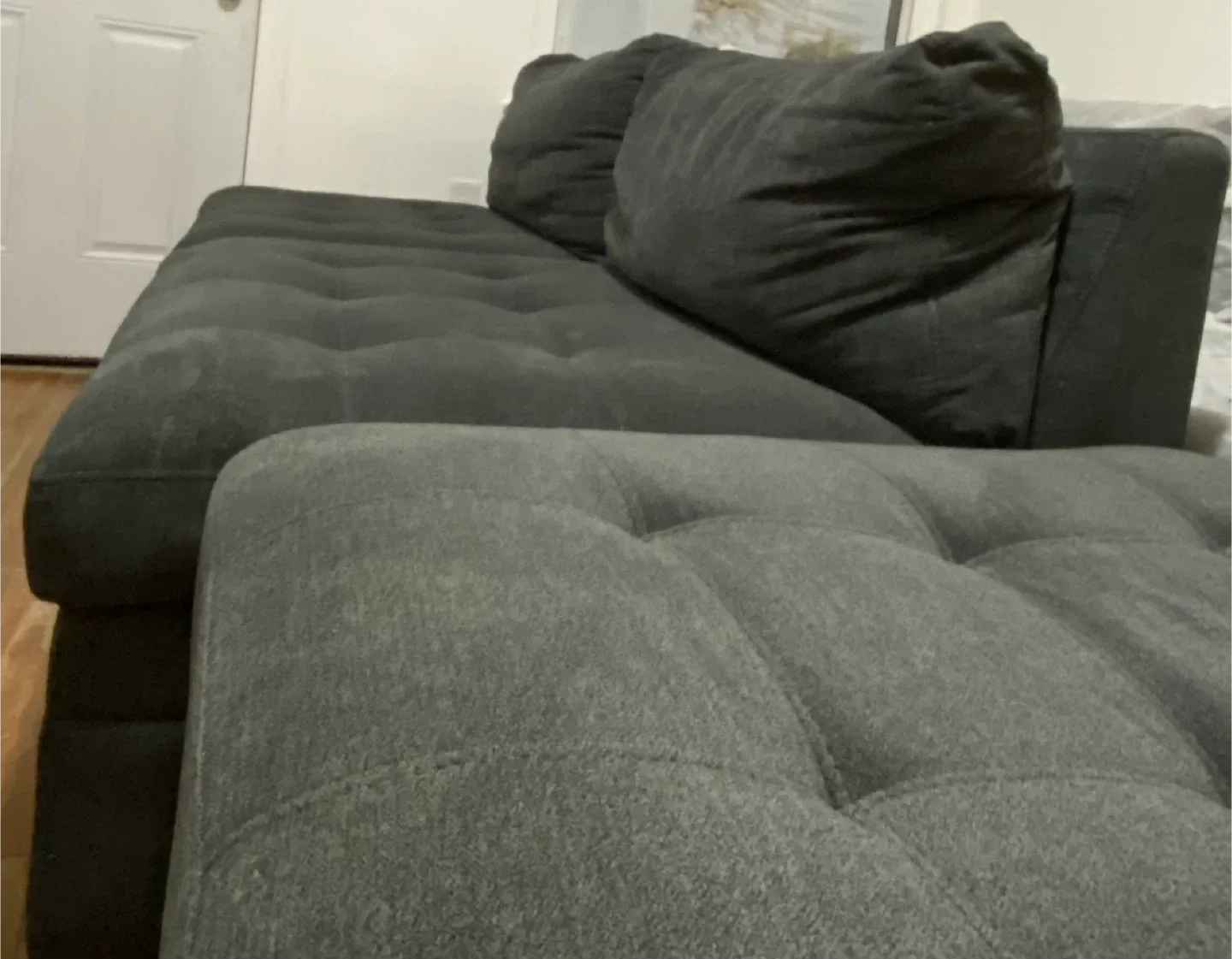 Gray Sectional Sofa with Storage Ottoman image indicator(3)