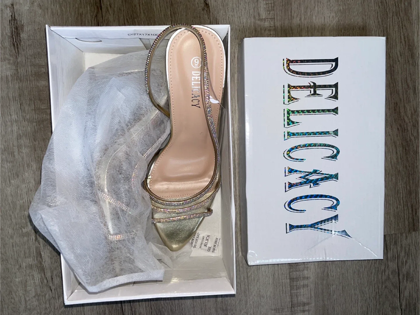Delicacy Gold Heels - Size 9 image indicator(4)